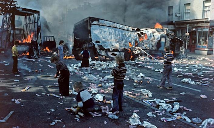 Belfast, 1976. Experts say civil conflict in the US would most likely resemble the Northern Ireland Troubles.