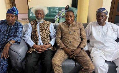 Soyinka Meets Sunday Igboho In Benin Republic
