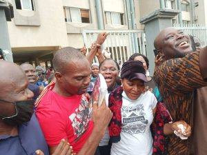 Jubilation as Lagos school teacher accused of defiling nine year old girl is released on bail (photos)